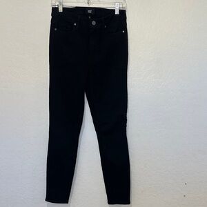 PAIGE Hoxton Ultra Skinny High-Rise Black Jeans - Women
